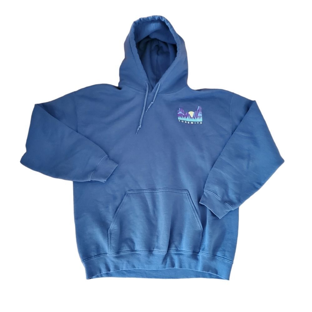 *Buzz Yosemite Blue Graphic Hoodie Sz L